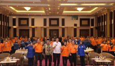 Pj Sekda Jabar Taufiq Budi Santoso menghadiri Forum Perangkat Daerah Badan Penanggulangan Bencana Daerah di Hotel Grand Sunshine, Kabupaten Bandung, Selasa (20/2/2024).(Foto: Rizal Fs/Biro Adpim Jabar)